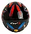 CAPACETE FW3 X OPEN EAGLE VERMELHO COM AZUL - Imagem 3
