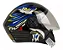 CAPACETE FW3 X OPEN EAGLE AZUL COM AMARELO - Imagem 2