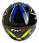 CAPACETE FW3 X OPEN EAGLE AZUL COM AMARELO - Imagem 3