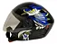 CAPACETE FW3 X OPEN EAGLE AZUL COM AMARELO - Imagem 1