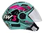CAPACETE FW3 X OPEN SPEED AZUL CLARO - Imagem 2