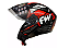 CAPACETE FW3 X OPEN SPEED PRETO COM VERMELHO - Imagem 1
