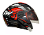 CAPACETE FW3 X OPEN SPEED PRETO COM VERMELHO - Imagem 2