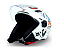 CAPACETE FW3 X OPEN STICKERS BRANCO - Imagem 3