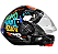 CAPACETE FW3 X OPEN STICKERS PRETO BRILHANTE - Imagem 2