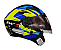 CAPACETE FW3 X OPEN UP 43 AMARELO E AZUL C/ OCLULOS - Imagem 3