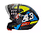 CAPACETE FW3 X OPEN UP 43 AMARELO E AZUL C/ OCLULOS - Imagem 5
