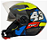 CAPACETE FW3 X OPEN UP 43 AMARELO E AZUL C/ OCLULOS - Imagem 2