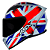 CAPACETE ASX CITY KINGDOM BRILHO BRANCO/ VERMELHO/ AZUL - Imagem 1