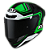 CAPACETE KYT TT-COURSE OVERTECH BLACK/GREEN - Imagem 2