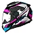 NORISK FAB CAPACETE RAZOR SPEEDMAX BLACK WHITE/PINK - Imagem 1