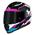 NORISK FAB CAPACETE RAZOR SPEEDMAX BLACK WHITE/PINK - Imagem 2