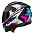 NORISK FAB CAPACETE RAZOR SPEEDMAX BLACK WHITE/PINK - Imagem 4
