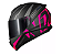 NORISK FAB CAPACETE RAZOR FULL MATTE BLACK/PINK - Imagem 1