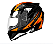 CAPACETE EBF SPARK FLASH PRETO LARANJA - Imagem 2
