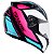 CAPACETE EBF SPARK MIXED BLUE PRETO ROSA - Imagem 1