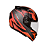 CAPACETE EBF SPARK FLASH PRETO VERMELHO - Imagem 1