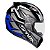 CAPACETE EBF SPARK SPOT PRETO FOSCO AZUL - Imagem 1