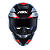 CAPACETE ASX EAGLE SV FAST BRILHO PRETO/CINZA/VERMELHO - Imagem 6