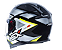 CAPACETE ASX EAGLE SV FAST BRILHO PRETO/CINZA/AMARELO - Imagem 6