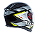 CAPACETE ASX EAGLE SV FAST BRILHO PRETO/CINZA/AMARELO - Imagem 3