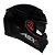 CAPACETE ASX EAGLE SV SOLID BRILHO PRETO - Imagem 2