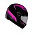 CAPACETE EBF 7 POWER PRETO ROSA - Imagem 1