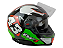 CAPACETE FW3 GTX 43 VERMELHO E VERDE C/ OCULOS - Imagem 2