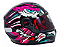 CAPACETE FW3 GTN EAGLE ROSA COM AZUL - Imagem 3