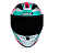 CAPACETE ASX CITY KINGDOM BRILHO BRANCO/ROSA/TIFFANY - Imagem 7