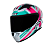 CAPACETE ASX CITY KINGDOM BRILHO BRANCO/ROSA/TIFFANY - Imagem 2