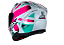 CAPACETE ASX CITY KINGDOM BRILHO BRANCO/ROSA/TIFFANY - Imagem 7