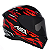 CAPACETE ASX CITY ARROW BRILHO PRETO/VERMELHO/BRANCO - Imagem 2
