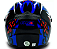 CAPACETE FW3 GT5 PRETO COM AZUL VERMELHO E BRANCO - Imagem 3