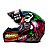 CAPACETE FW3 GTN JOKER PRETO BRILHANTE - Imagem 1