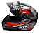 CAPACETE FW3 GTX FOX GRAFITE VERMELHO C/ OCULOS - Imagem 3