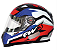 CAPACETE FW3 GTN SUPER VERMELHO COM AZUL E BRANCO - Imagem 1