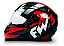 CAPACETE FW3 GTN SPEED PRETO COM VERMELHO - Imagem 1