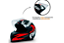 CAPACETE FW3 GTN SPEED PRETO COM VERMELHO - Imagem 5