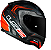 LS2 CAPACETE RAPID FF353 DOOM MATTE BLK/RED - Imagem 2