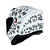 CAPACETE ASX CITY FUN BRILHO BRANCO/PRETO - Imagem 5