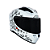 CAPACETE ASX CITY FUN BRILHO BRANCO/PRETO - Imagem 3