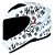 CAPACETE ASX CITY FUN BRILHO BRANCO/PRETO - Imagem 1