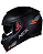 CAPACETE ASX EAGLE SV SOLID FOSCO PRETO/GRAFITE/VERMELHO - Imagem 1