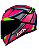 CAPACETE ASX EAGLE EXPLORER BRILHO PRETO/ROSA/PRATA - Imagem 1