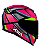 CAPACETE ASX EAGLE EXPLORER BRILHO PRETO/ROSA/PRATA - Imagem 2