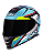 CAPACETE ASX EAGLE EXPLORER BRILHO PRETO/AZUL/BRANCO - Imagem 2