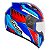 CAPACETE EBF SPARK INDIAN BRILHO AZUL - Imagem 1