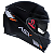 CAPACETE ASX EAGLE SV SOLID BRILHO PRETO/GRAFITE/VERMELHO - Imagem 5