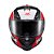 CAPACETE TEXX FECHA KAIMAN VECTOR VERM PRET BRANC BRILO - Imagem 4